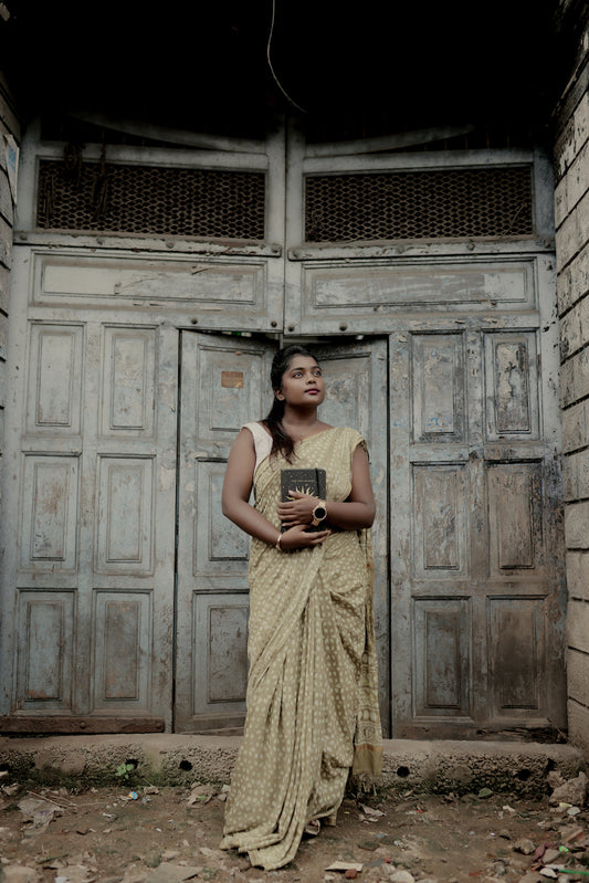 Earthy Chanderi Cotton Silk Saree