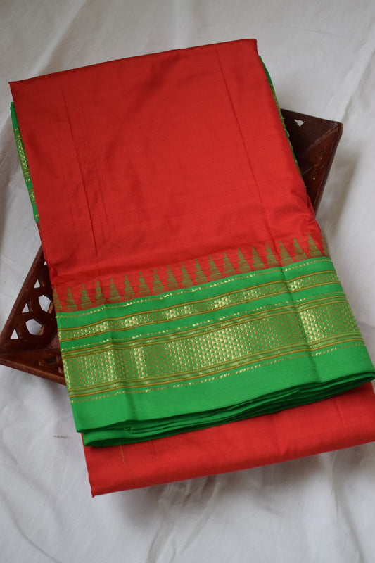 Red Ilkal Silk Saree