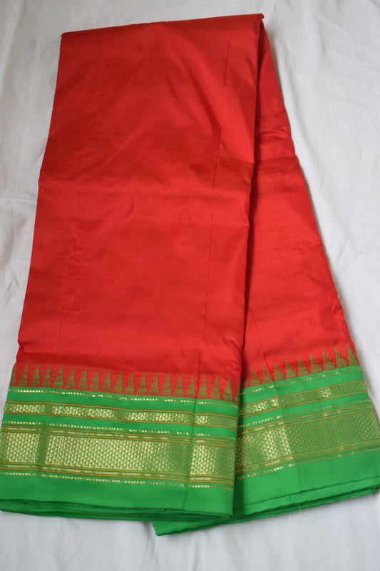 Red Ilkal Silk Saree