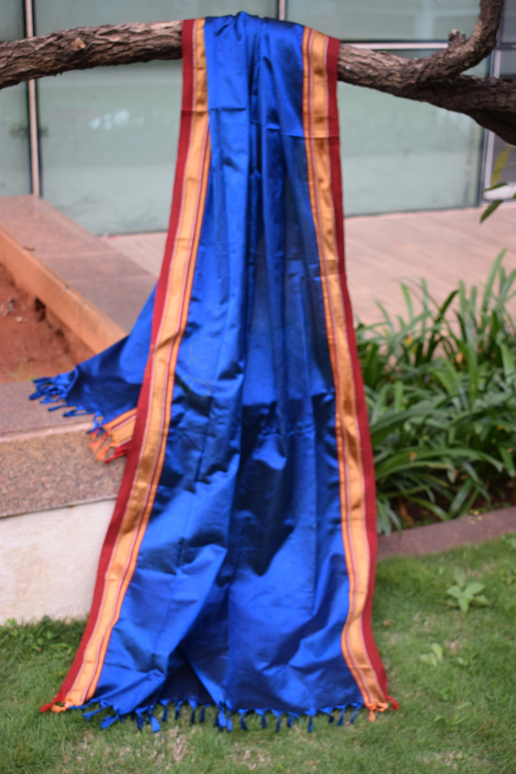 Royal Blue Khun Dupatta