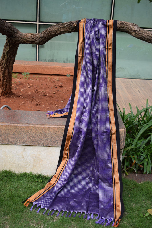 Purple Khun Dupatta