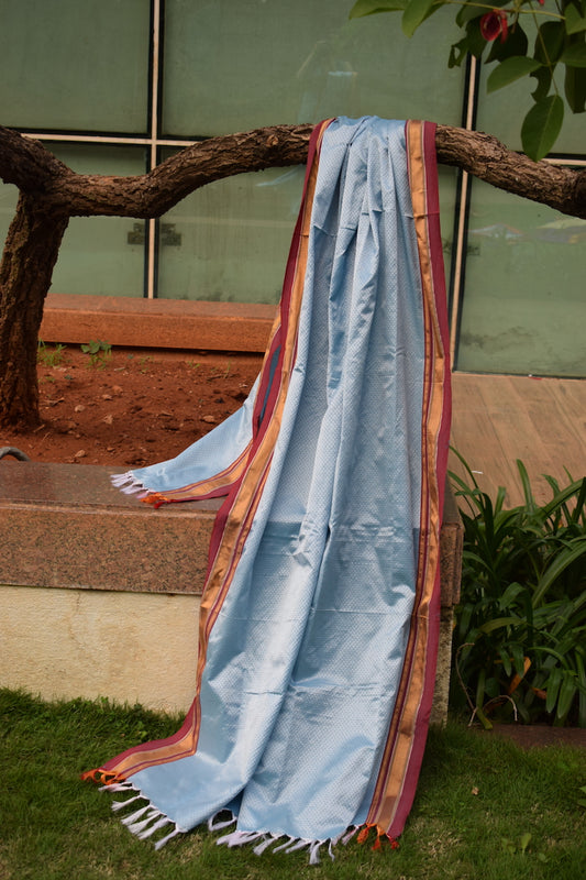 Sky Blue Khun Dupatta