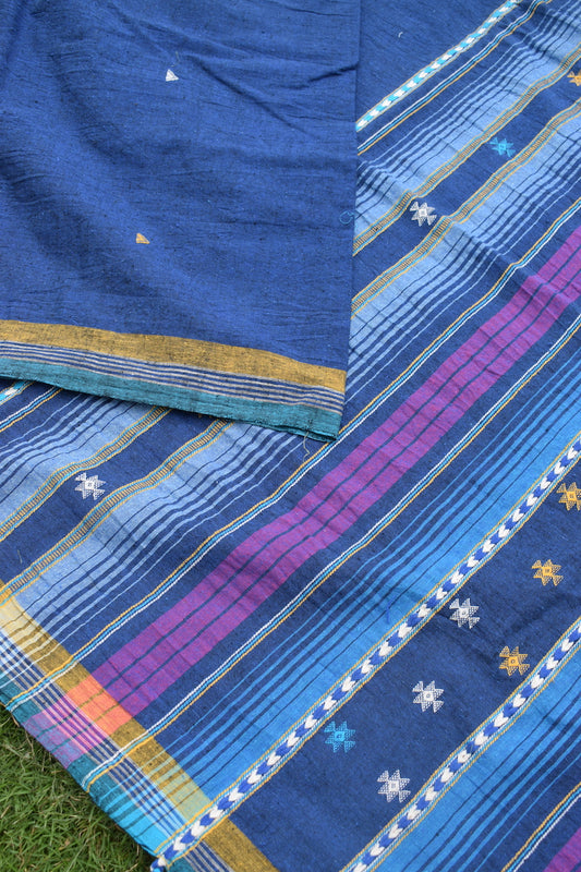 Blue Bujodi Kala Cotton Saree