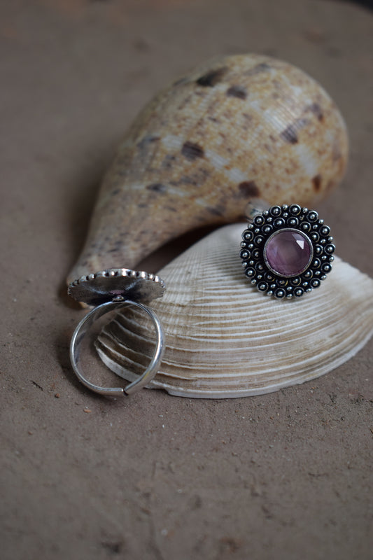 Baby Pink Toe Stone Ring