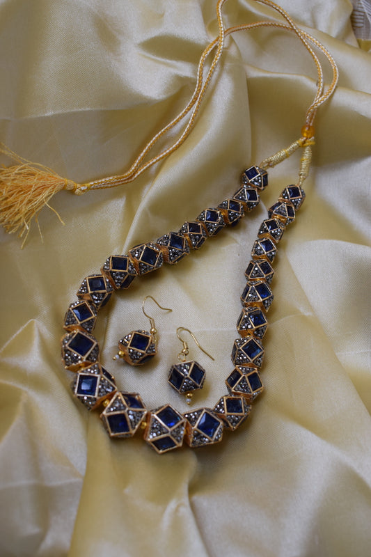 Blue Designer Beads Set