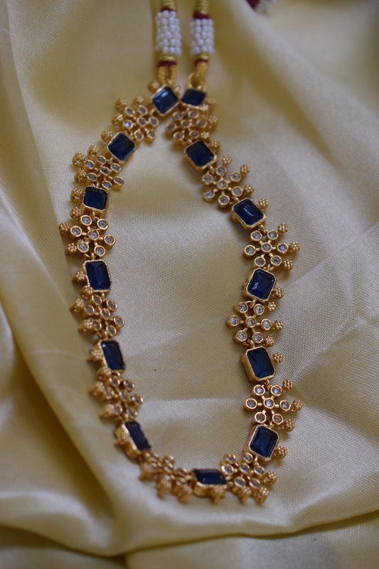 Blue Stone Necklace Set