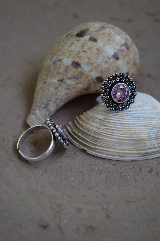 Bubblegum Pink Toe Stone Ring