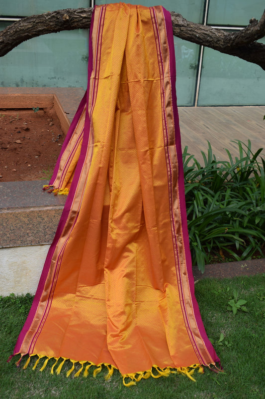 Yellow Khun Dupatta