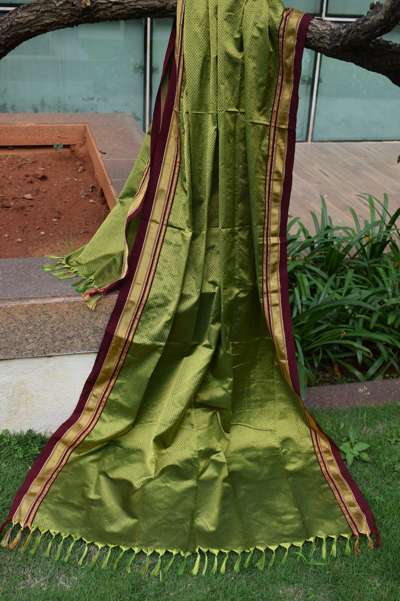 Olive Green Khun Dupatta