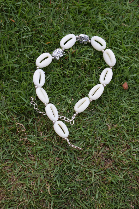 Handmade Anklet with Elephant Charm