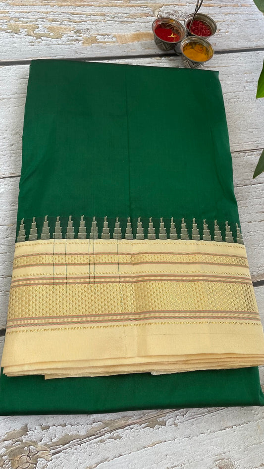 Green Ilkal Silk Saree