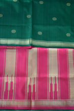 Load image into Gallery viewer, Green Kanjeevaram Butta Silk Saree
