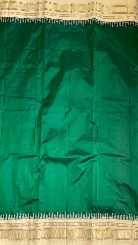 Green Ilkal Silk Saree