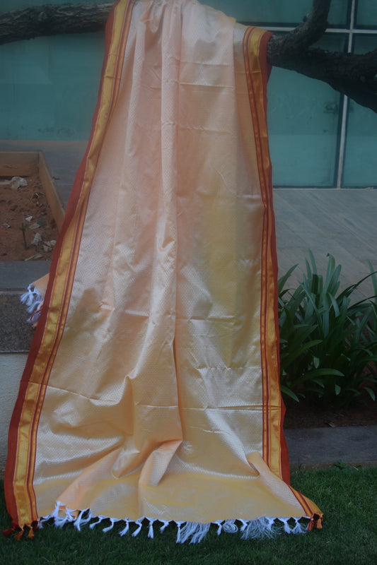 Light Orange Khun Dupatta