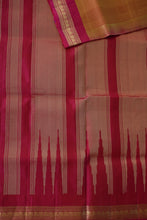 Load image into Gallery viewer, Mustard Kanjeevaram Stripes Silk Saree
