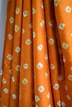 Load image into Gallery viewer, Orange Modal Silk Bandhani Saree
