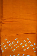 Load image into Gallery viewer, Orange Modal Silk Bandhani Saree
