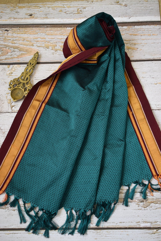 Peacock Green Khun Dupatta