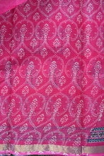Load image into Gallery viewer, Pink Ajrakh Kota Doriya Saree
