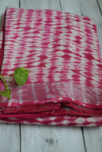 Load image into Gallery viewer, Pink Printed Linen Cotton Saree
