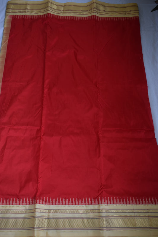 Red Ilkal Silk Saree