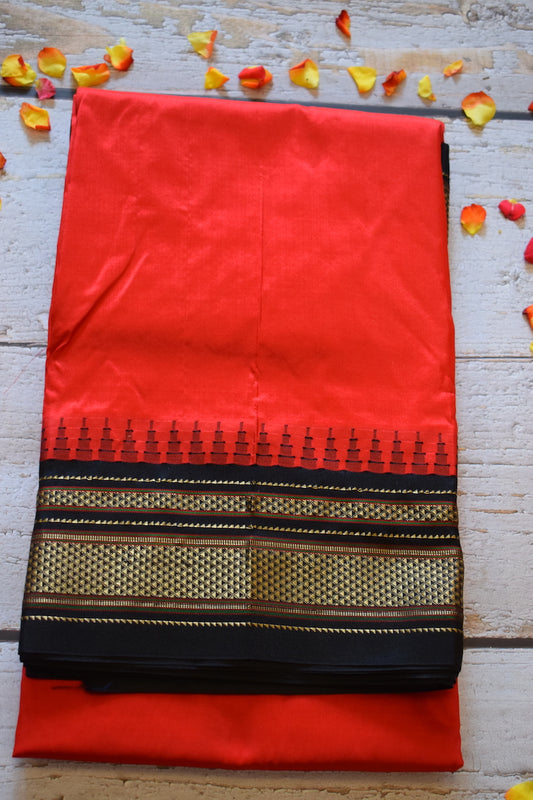 Red Ilkal Silk Saree