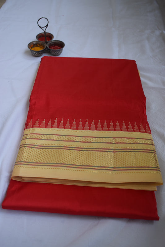 Red Ilkal Silk Saree