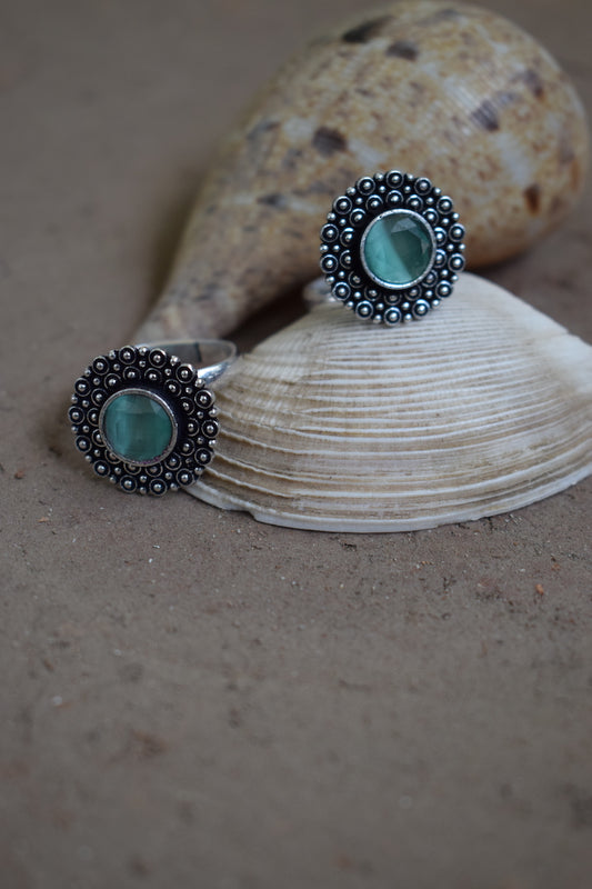 Sea Foam Toe Stone Ring