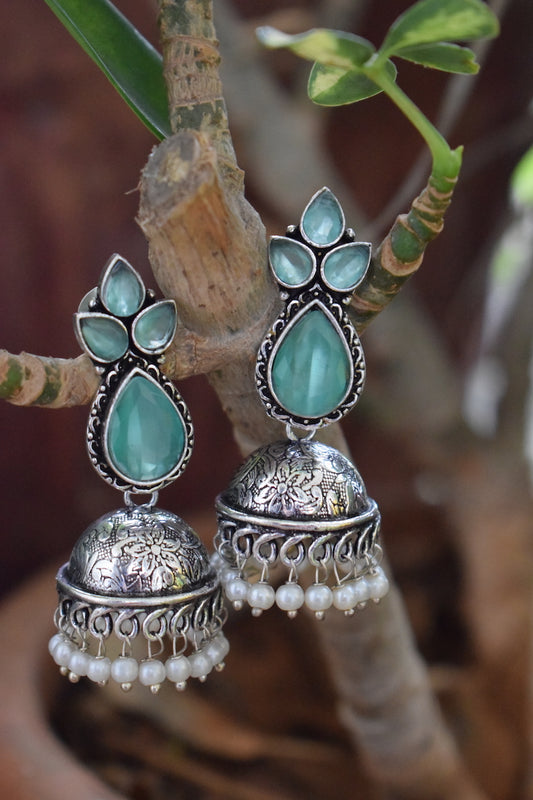 Sea Foam Stone Jhumka