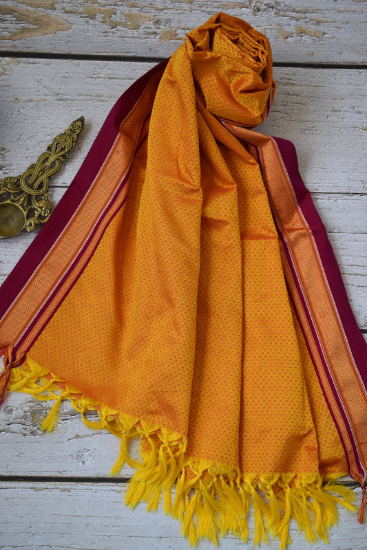 Yellow Khun Dupatta