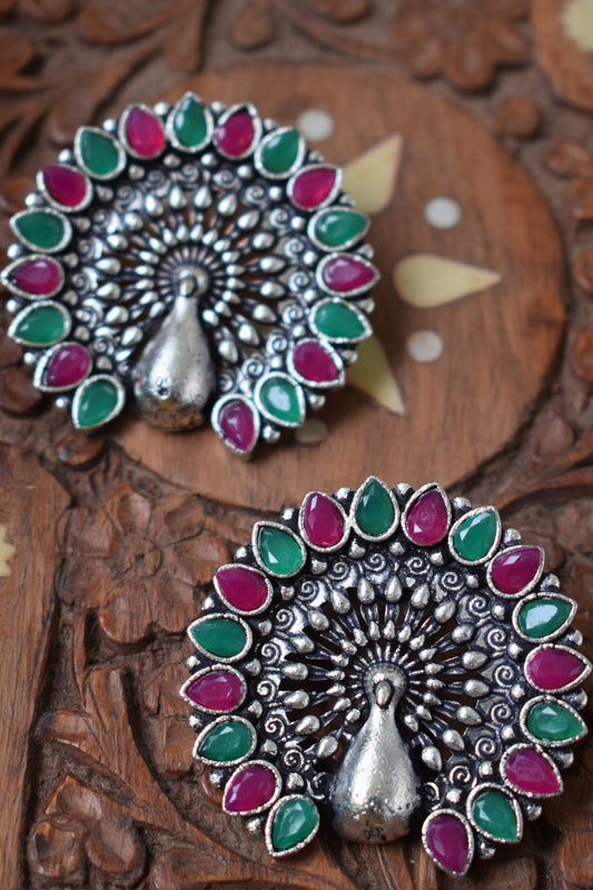 Peacock Studs