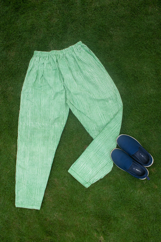 Parrot Green Cotton Pant