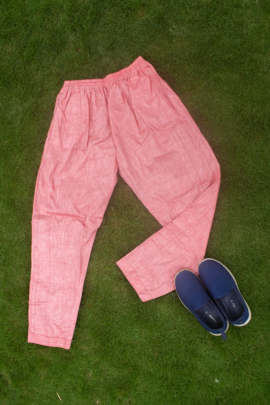 Peach Cotton Pant