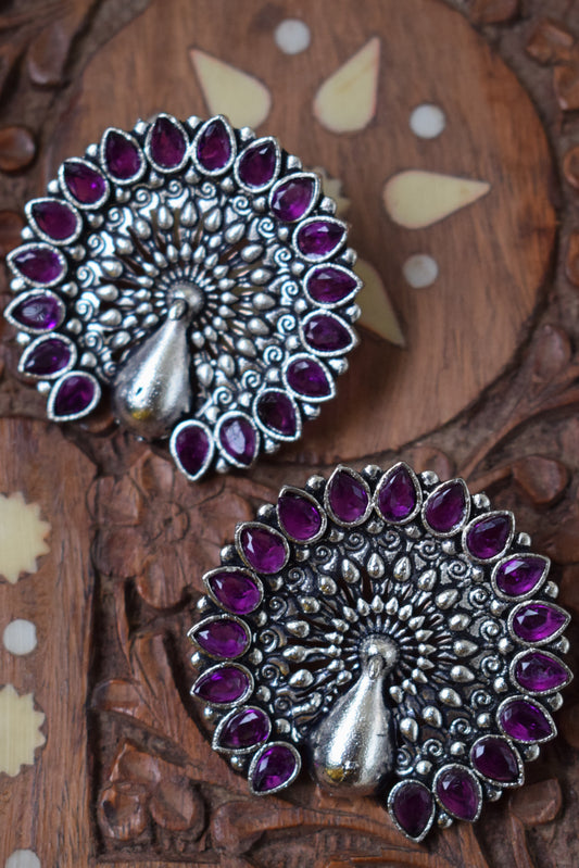 Peacock Studs