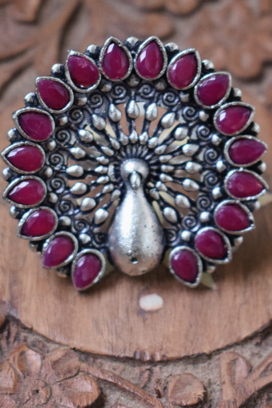 Peacock Finger Ring