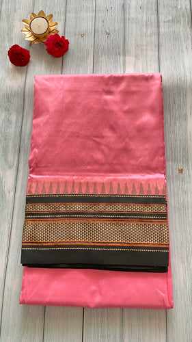 Oil Red Plain Cotton Saree – UTPALADesigns